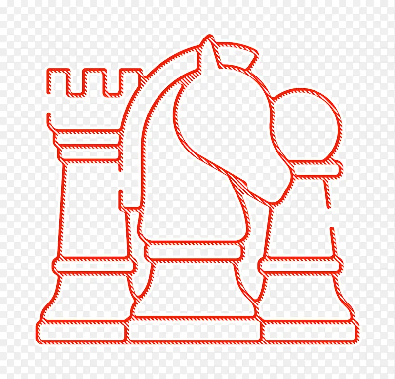 战略图标 国际象棋图标 营销图标