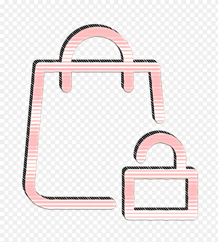 电子商务集图标 袋子图标 购物袋图标