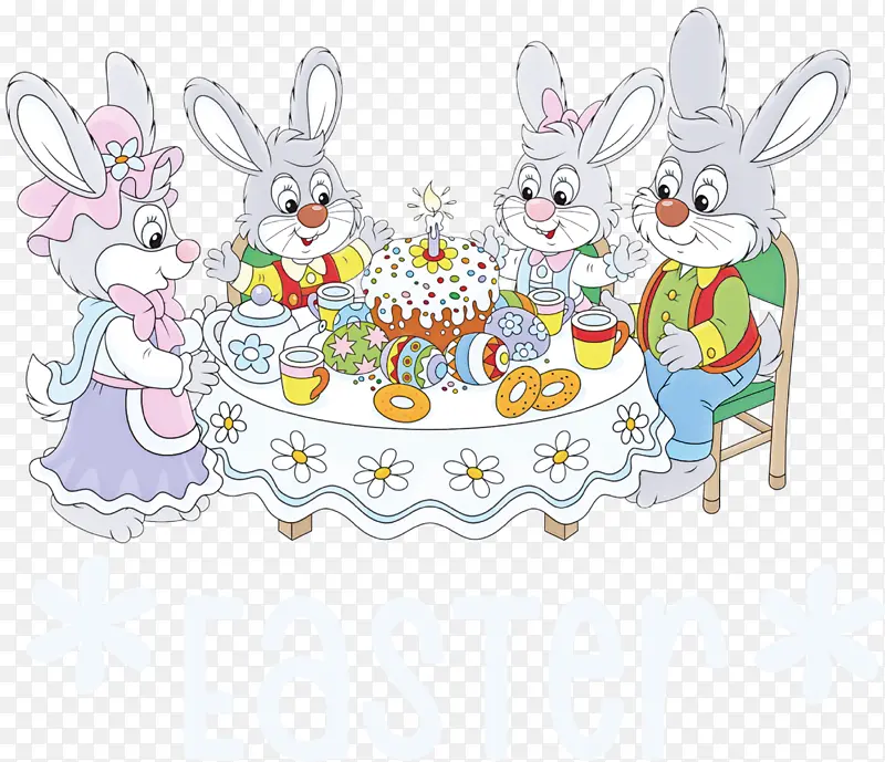 复活节兔子 复活节 复活节食品