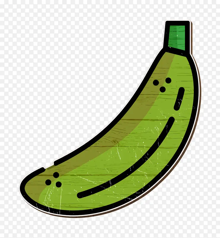 香蕉图标 水果蔬菜图标 香蕉