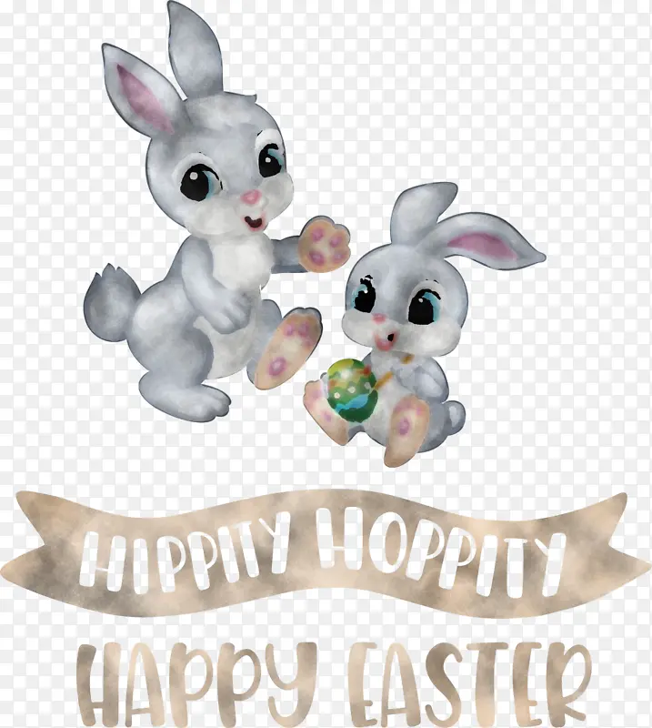 复活节快乐 复活节兔子 兔子