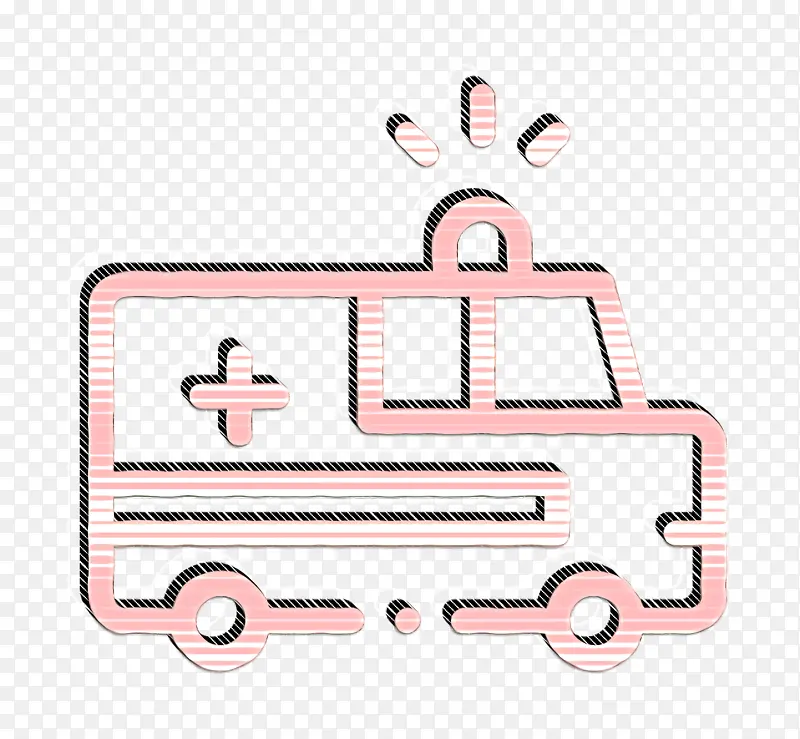 交通图标 车辆和交通工具图标 救护车图标