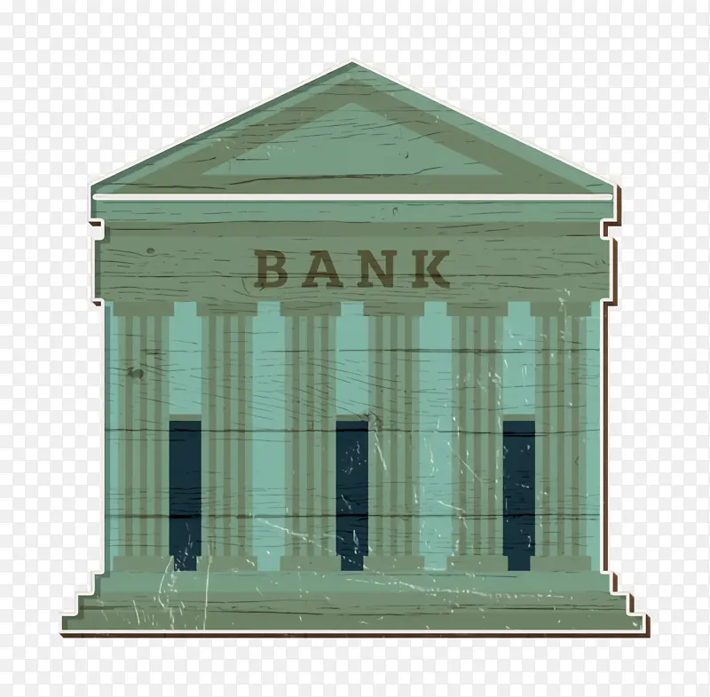 银行图标 建筑图标 业务图标