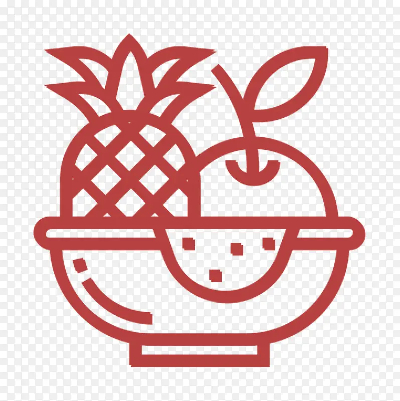 水果图标 野餐元素图标 水果