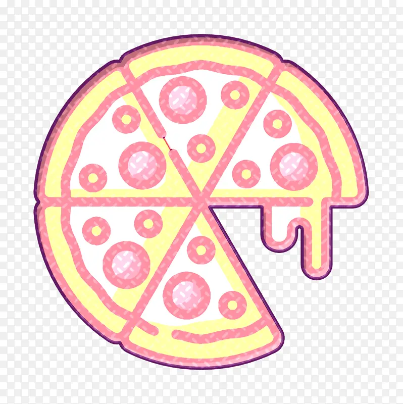 派对标志 披萨标志 披萨