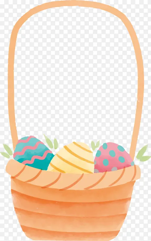 复活节彩蛋 篮子 彩蛋