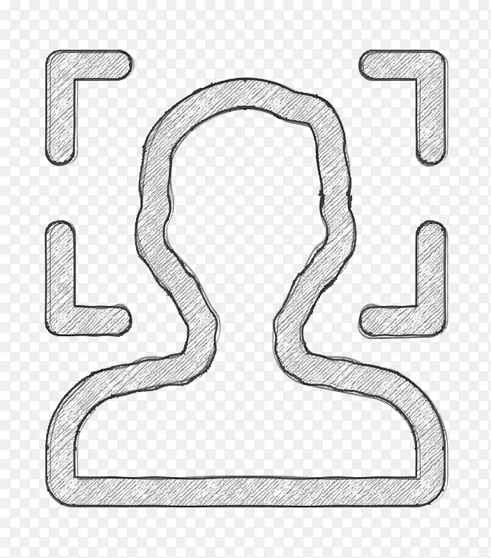 用户图标 门把手 线条艺术