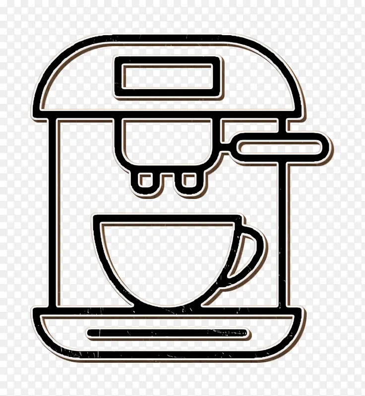 咖啡店图标 咖啡机图标 咖啡