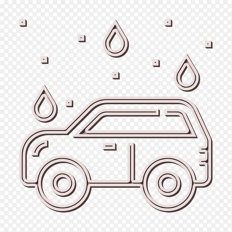 洗车图标 汽车图标 汽车服务图标