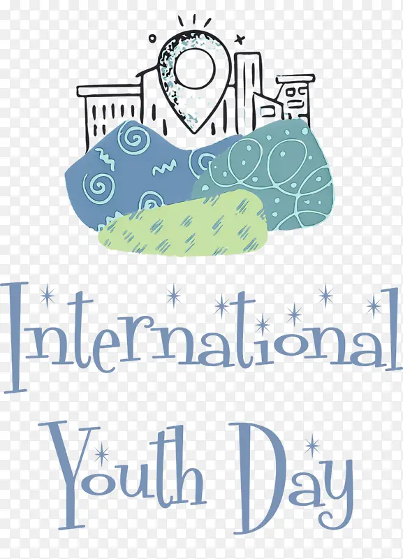 国际青年日 青年日 标志