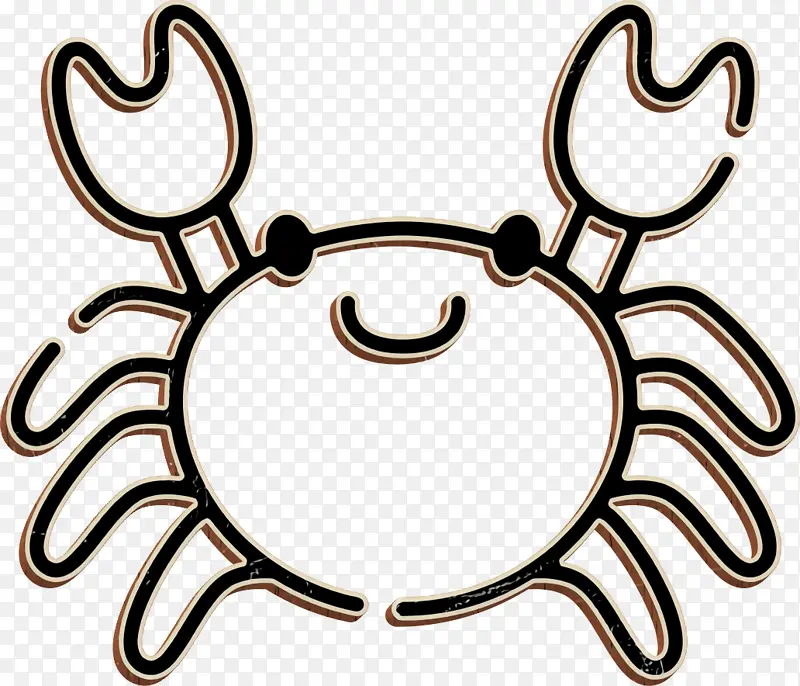 动物图标 螃蟹图标 免版税