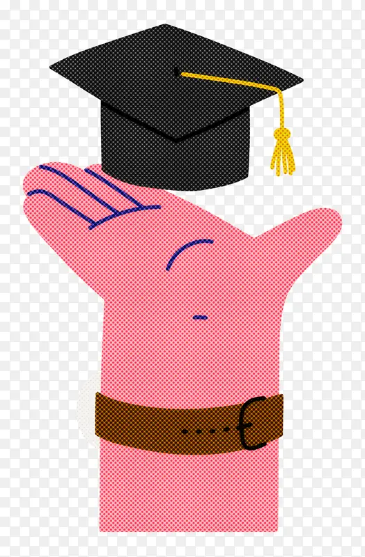 毕业典礼 文凭 方形学术帽