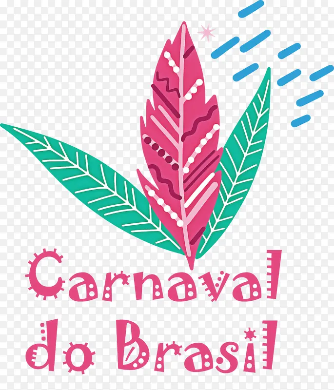 巴西狂欢节 叶子 标志