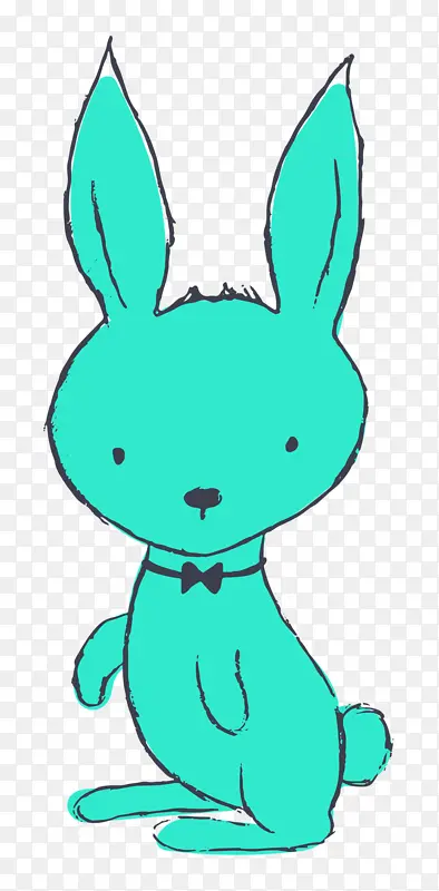 卡通兔子 兔子 复活节兔子