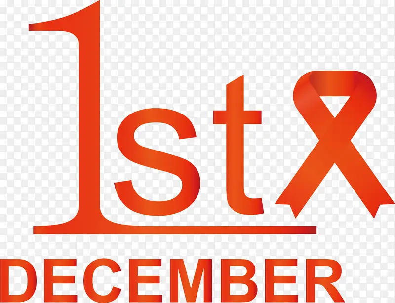 世界艾滋病日 标志 数字