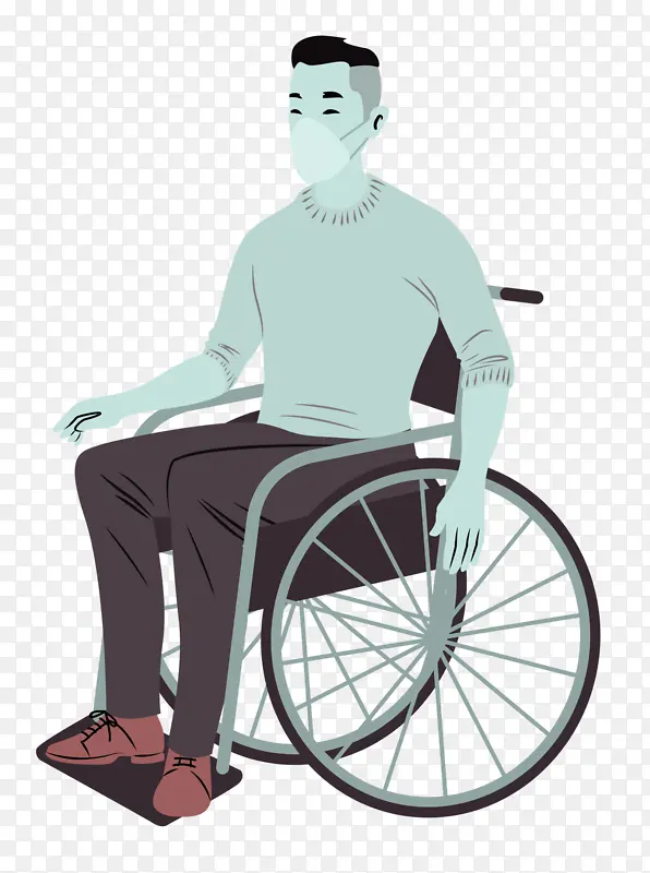 坐 轮椅 椅子