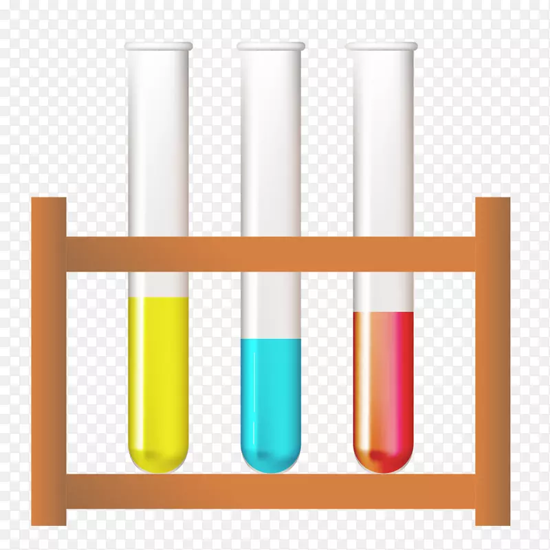 彩色化学液体和试管