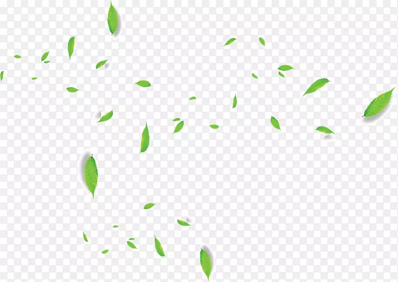 绿色树叶漂浮物素材