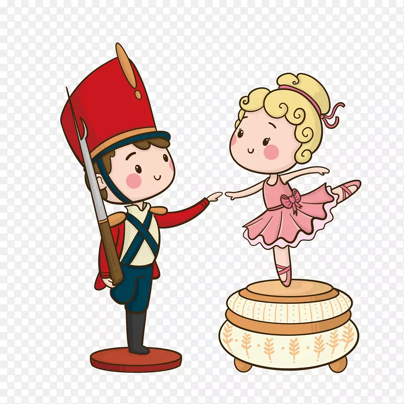 卡通可爱插画王子公主童话