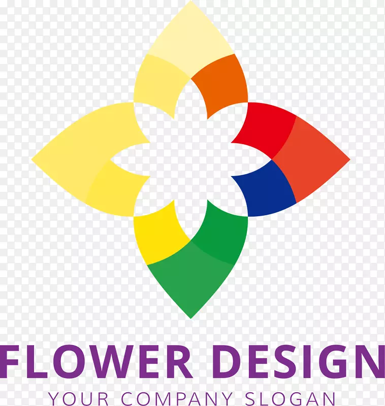 花型创意新能源logo
