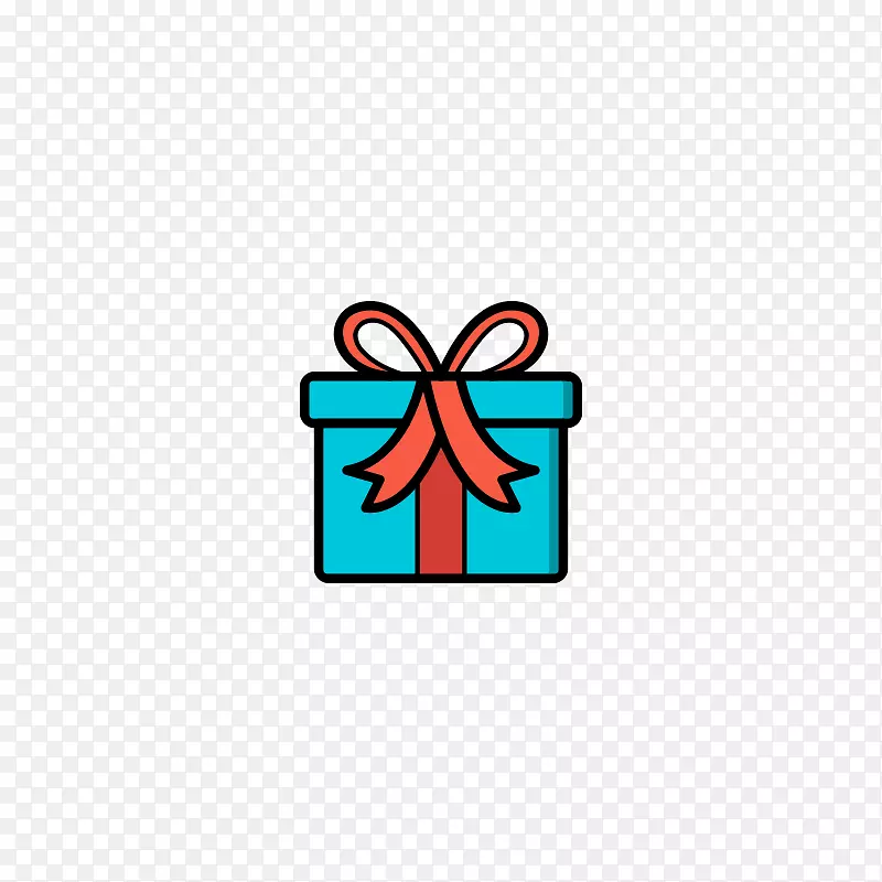 圣诞元素礼物礼盒图标