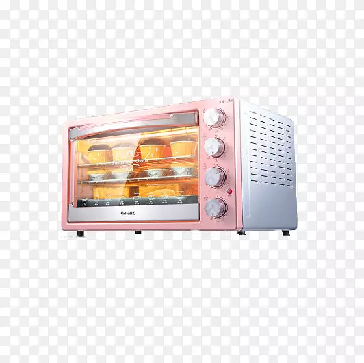 粉色控温电烤箱