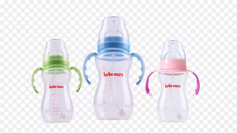 实物透明奶瓶商品
