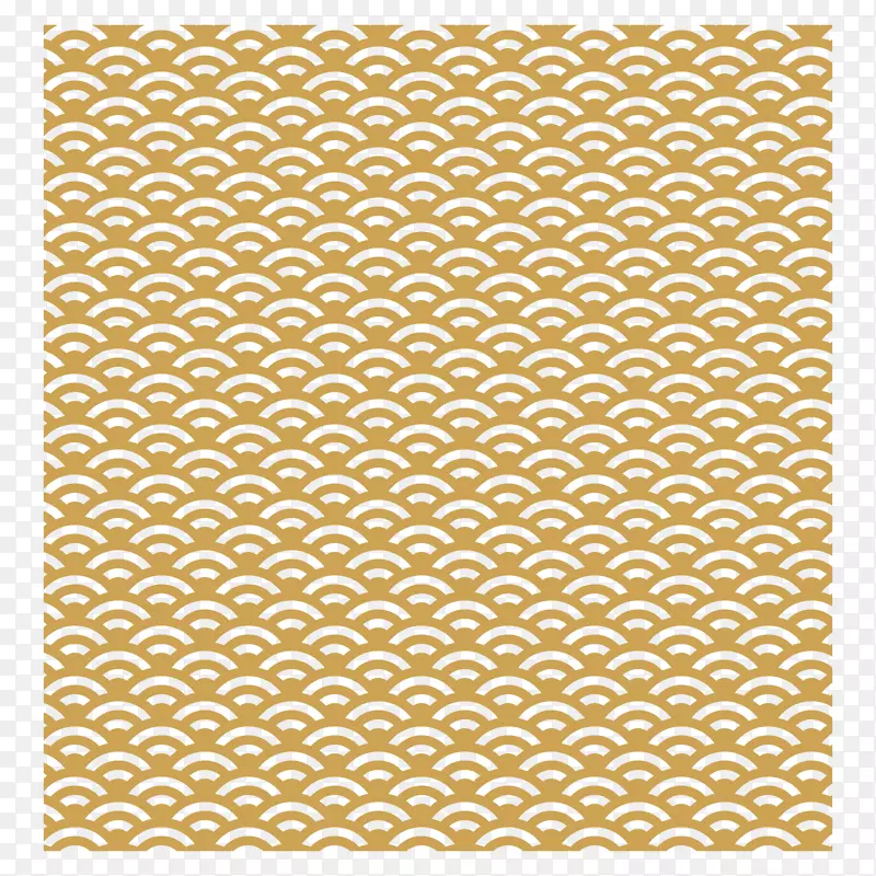一幅土黄色的波浪纹样装饰