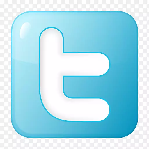 社会twitter盒蓝色图标