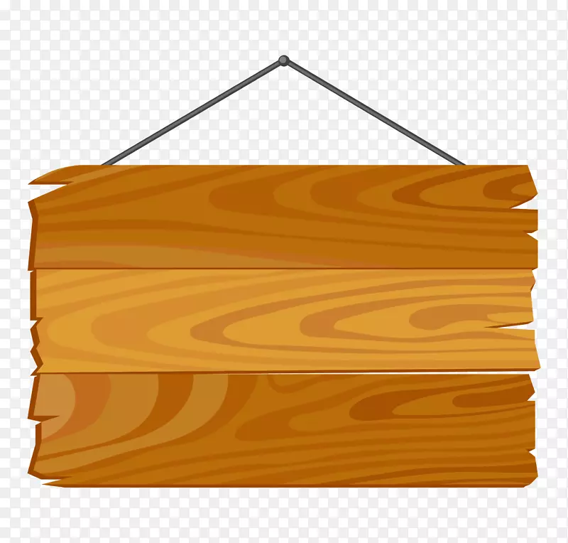 壁挂式木质标牌简图