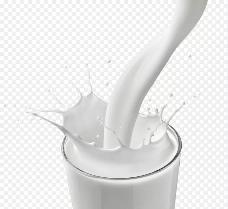 白色飞溅的牛奶饮品