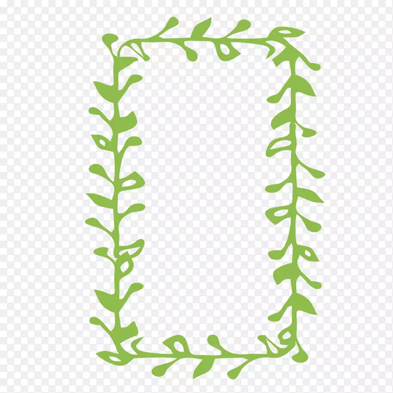 绿色植物边框