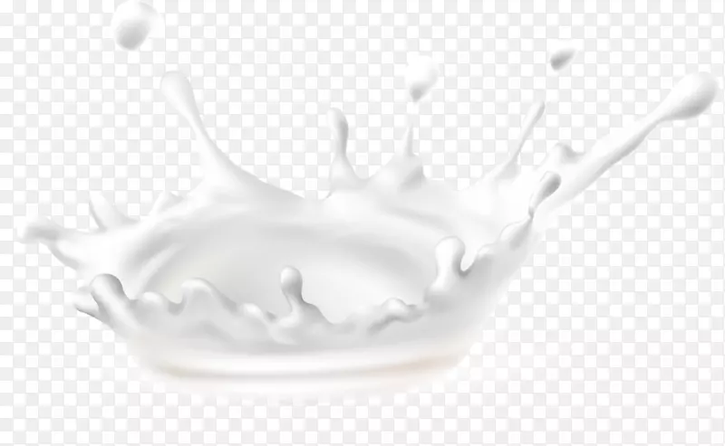 白色牛奶飞溅水花