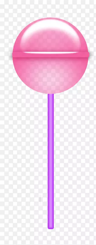 粉色透明棒棒糖