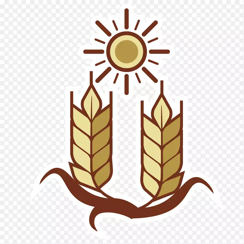 农业稻田麦穗大麦logo