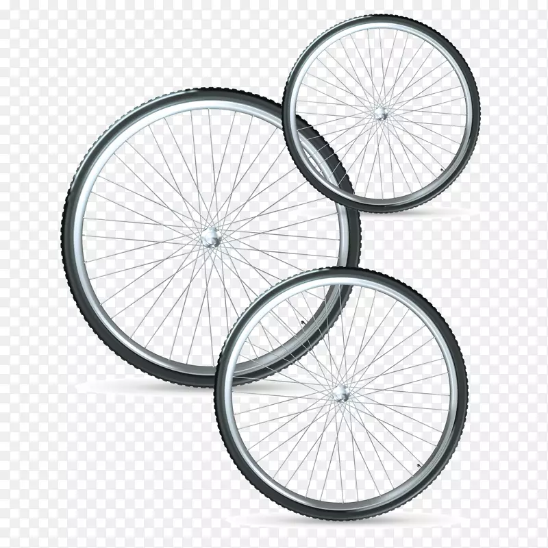 自行车轮胎矢量素材