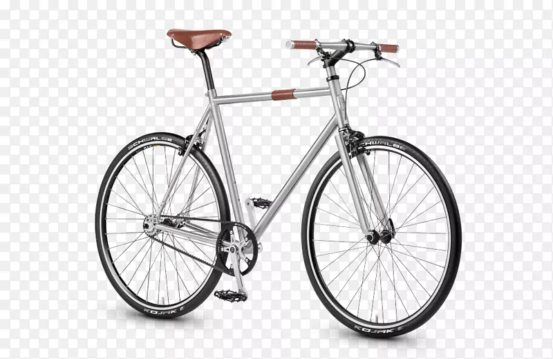 银白自行车素材