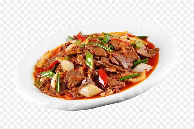 美味青红椒炒烩羊肉