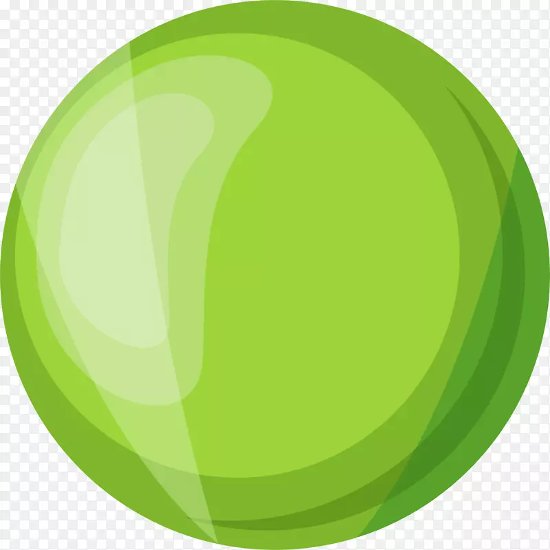 小清新绿色圆球