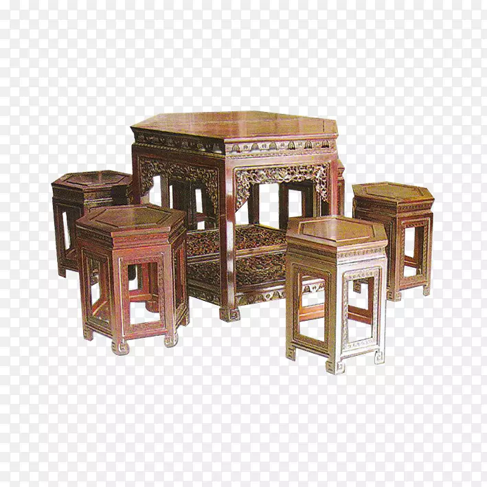 古典方餐桌