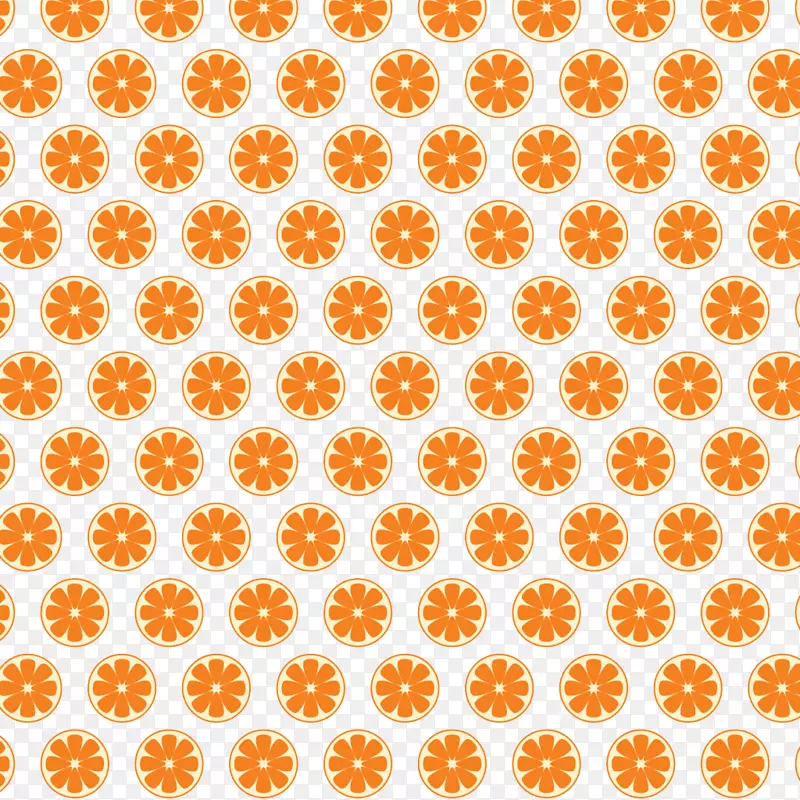 橙子元素图案