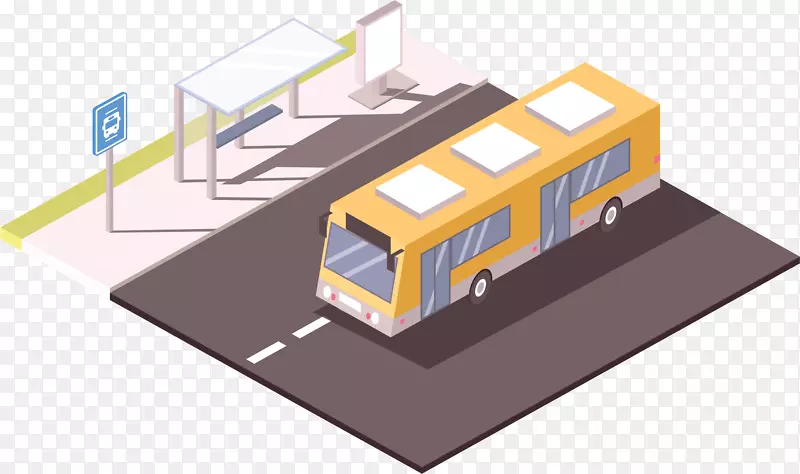 立体效果公交模型
