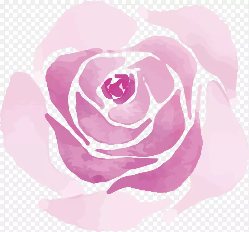 矢量图紫色玫瑰花