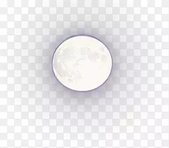创意合成发光的白色月亮