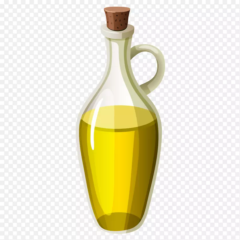 矢量黄色橄榄油