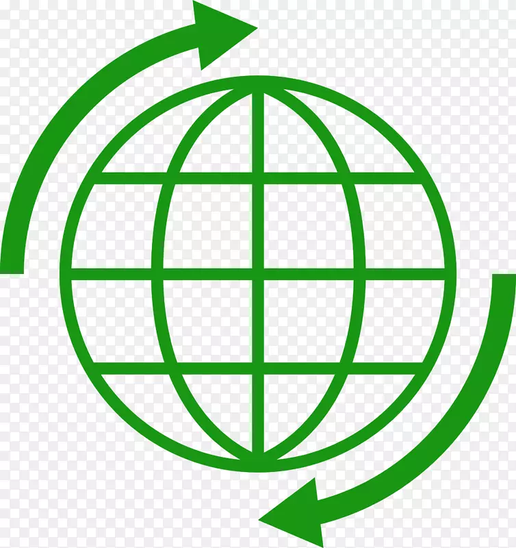 绿色线条地球素材图