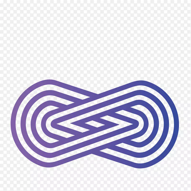 紫色创意线条设计图案