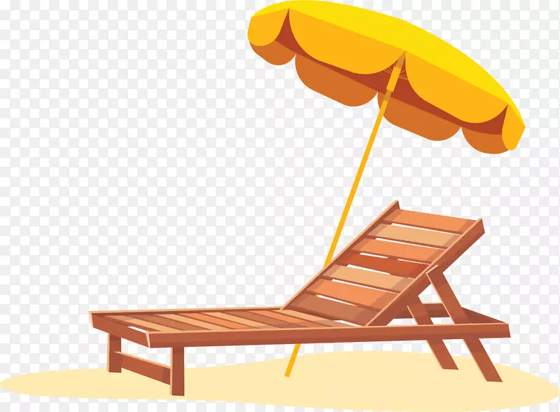 沙滩度假懒人躺椅