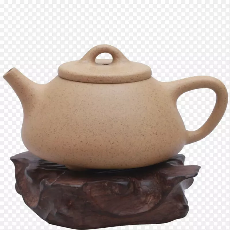 土黄色茶壶