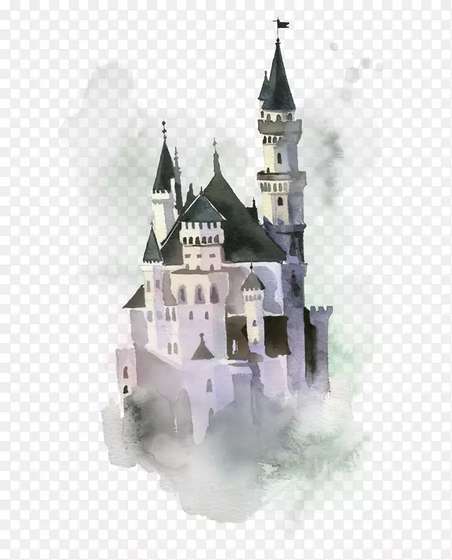 卡通文艺城堡装饰海报设计
